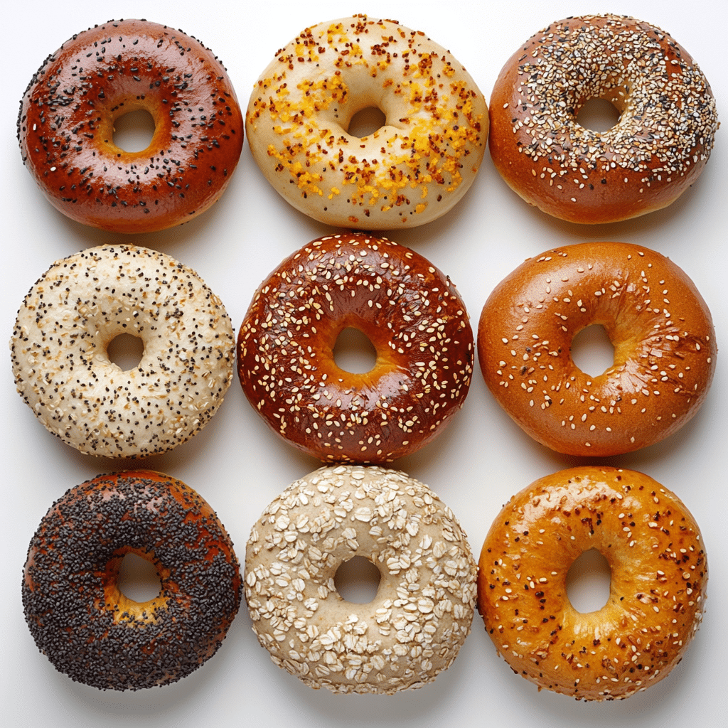 Low Carb Bagels: The Ultimate Guide to the Best Brands, Recipes & Tips 2 Assorted low carb bagels with various toppings