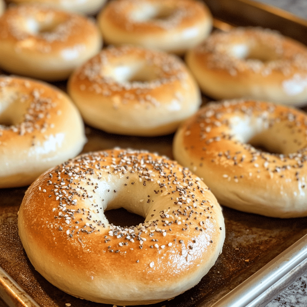 Bethenny Bagel Recipe: The Viral High-Protein Breakfast You Need to Try 5 Baked Bethenny bagels on a tray