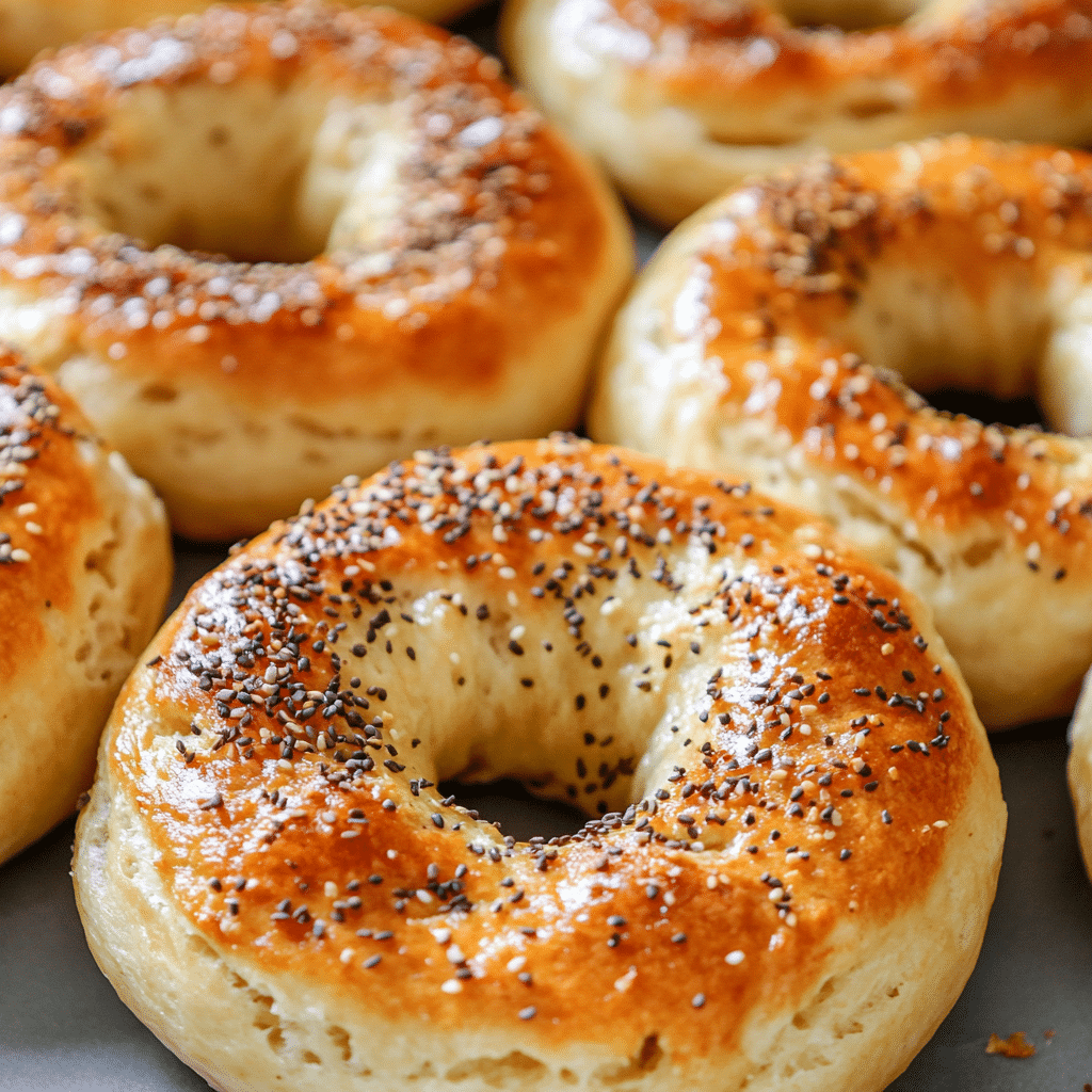 Bethenny Bagel Recipe: The Viral High-Protein Breakfast You Need to Try 1 Freshly baked Bethenny bagel recipe with everything seasoning