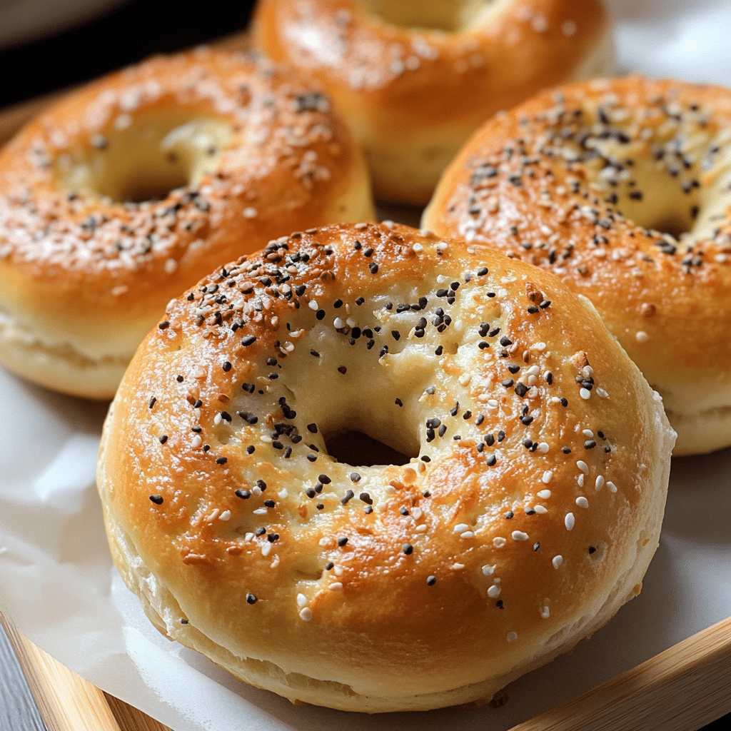 Cottage Cheese Bagels: The Ultimate Guide to Delicious and Healthy Bagels 6 Freshly baked cottage cheese bagels cooling on parchment-lined tray