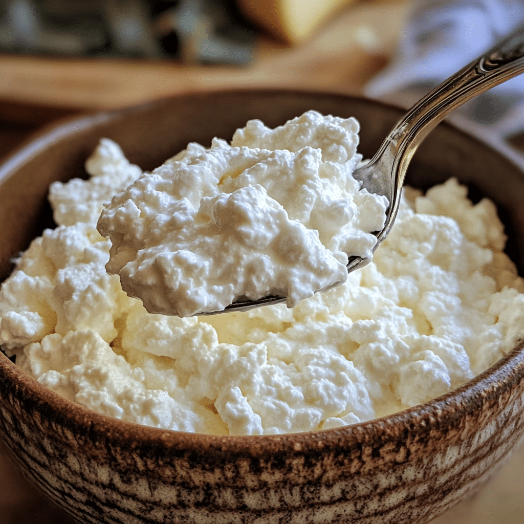 Good Culture Lactose Free Cottage Cheese: Everything You Need to Know 1 Spoonful of Good Culture lactose free cottage cheese in a rustic bowl