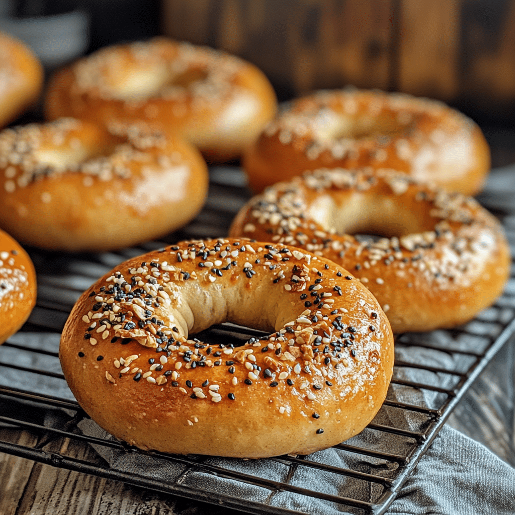 Protein Bagels The Ultimate Guide to Healthier and High Protein Bagels 6 Homemade protein bagels cooling on rack
