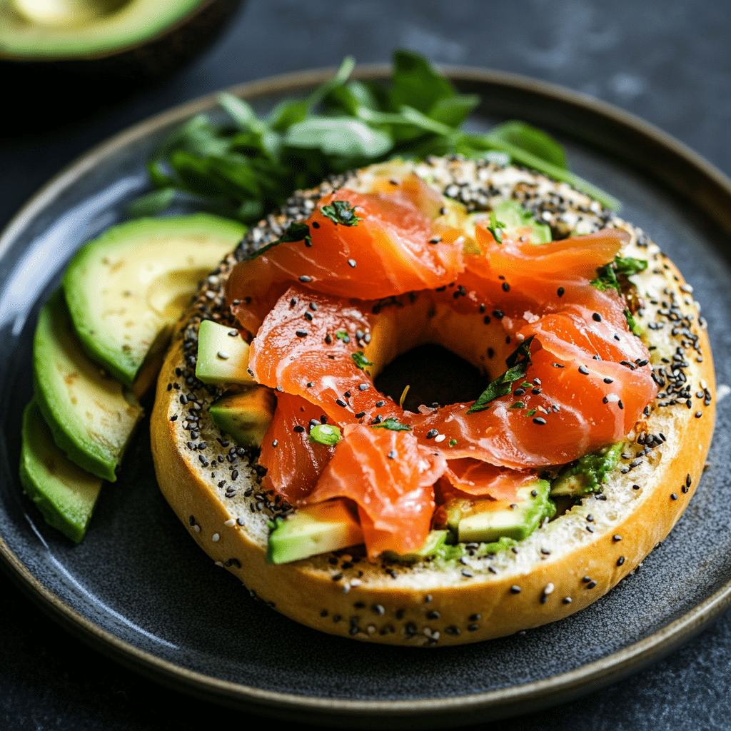 Protein Bagels The Ultimate Guide to Healthier and High Protein Bagels 4 Protein bagel with avocado and salmon