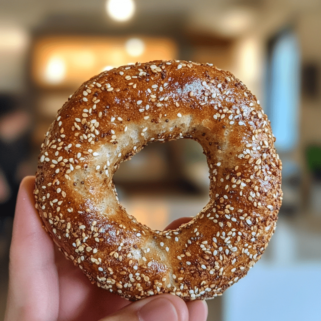 Sola Keto Bagels : The Ultimate Guide to Low-Carb Bagels That Actually Taste Good 5 Close-up of Sola keto bagel held in hand