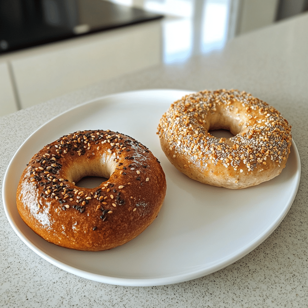 Sola Keto Bagels : The Ultimate Guide to Low-Carb Bagels That Actually Taste Good 6 Two Sola keto bagels on a white plate